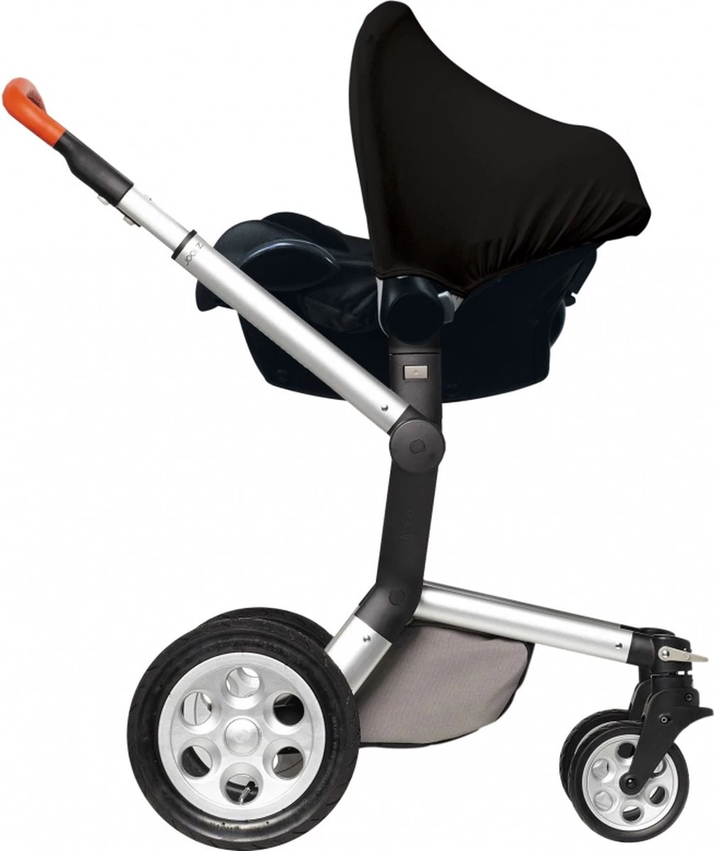 Dooky Hoody Autostoel Zonnekap - UV Werend - Black - Afbeelding 4