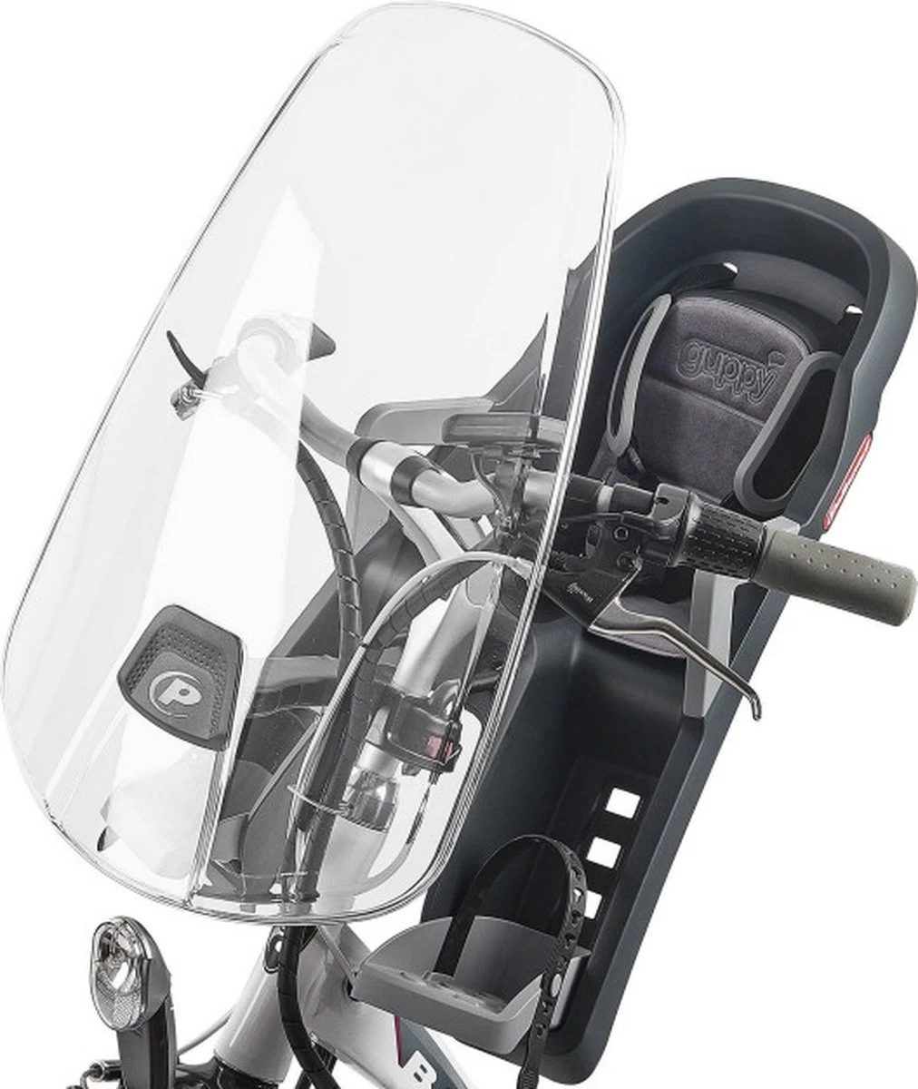 Polisport Bilby - Fietsstoeltje Voor + Windscherm - Zwart - Afbeelding 4