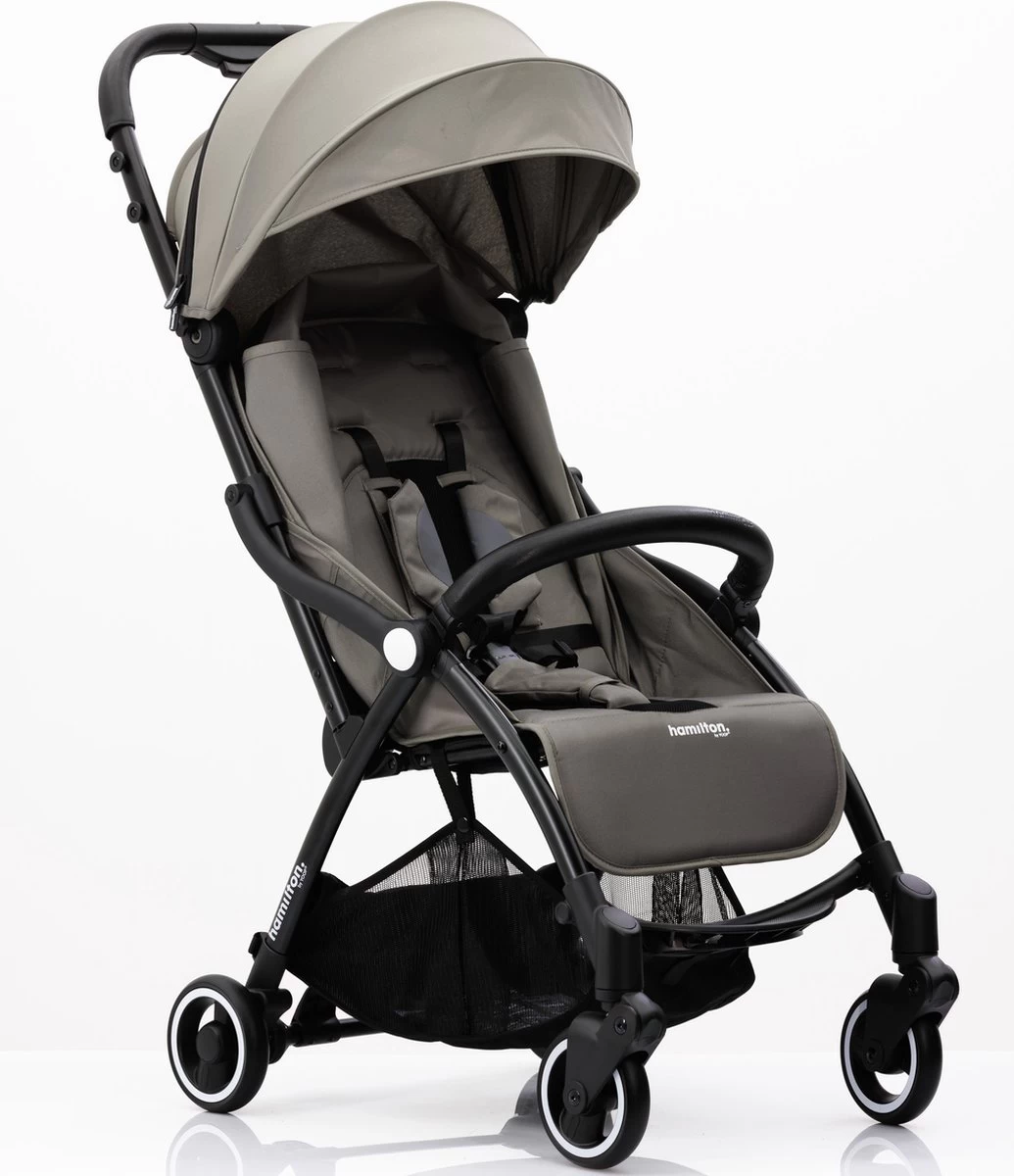 Hamilton By Yoop X1 Plus Buggy – Nieuw, Hoger, Uitgebreider 2023 Model – Premium Stroller Met One Hand Folding Technologie – Grijs – Lichte, Verstelbare En Wendbare Kinderwagen Met Vele Gemakken - Afbeelding 11