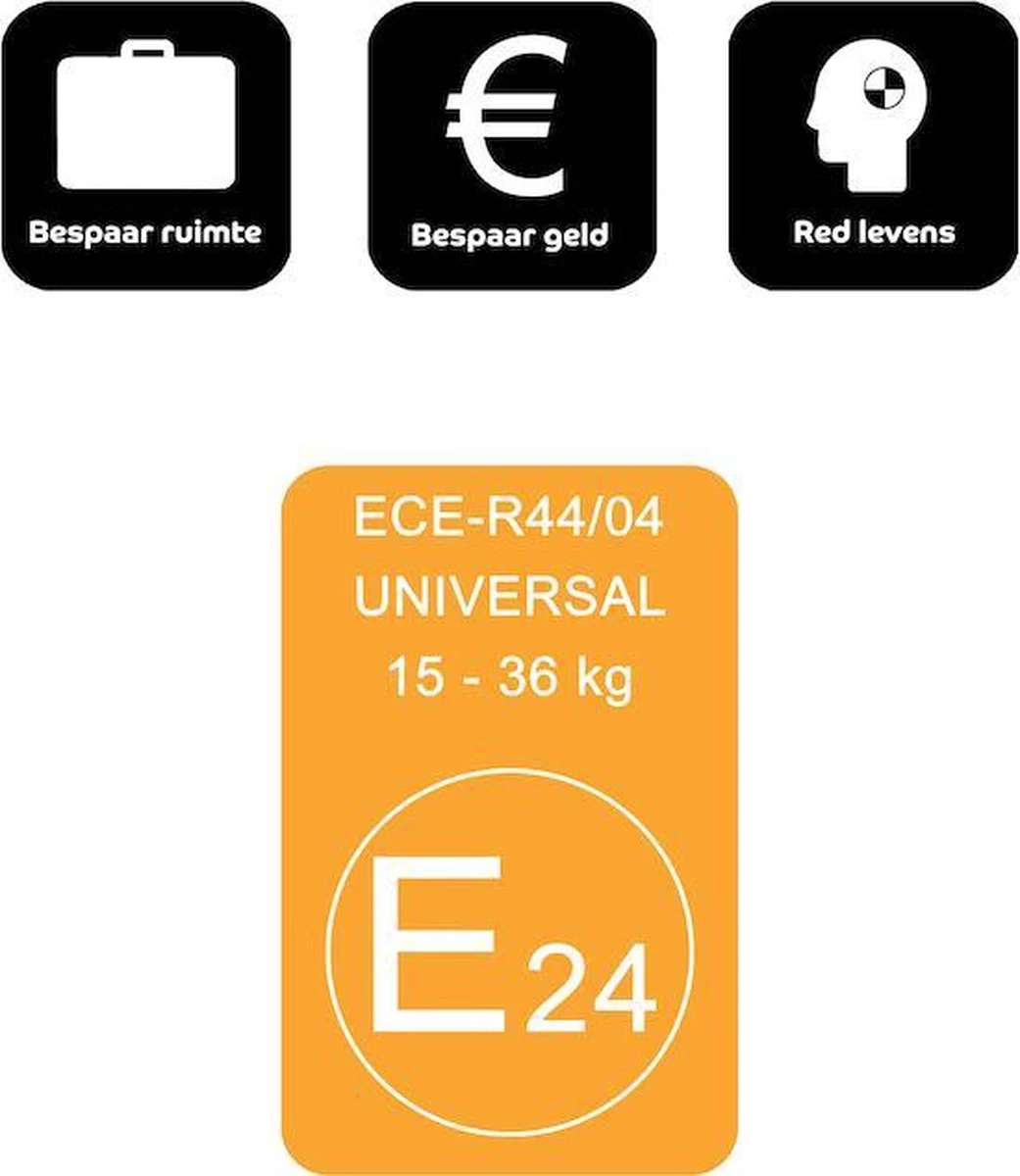 Bubblebum Zitverhoger Autozitje Opblaasbaar Autostoeltje - Zwart - Afbeelding 4
