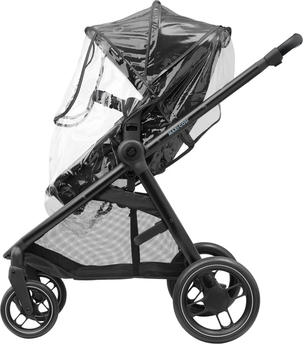 Maxi-Cosi Zelia³ Kinderwagen - Essential Black (zwart Frame + Zwart Leer) - Afbeelding 5