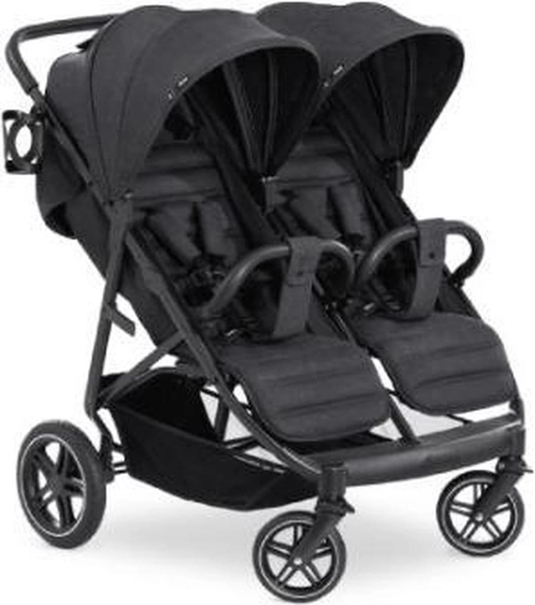 Hauck Uptown Duo Melange Broertje/zusje Kinderwagen Black - Afbeelding 2