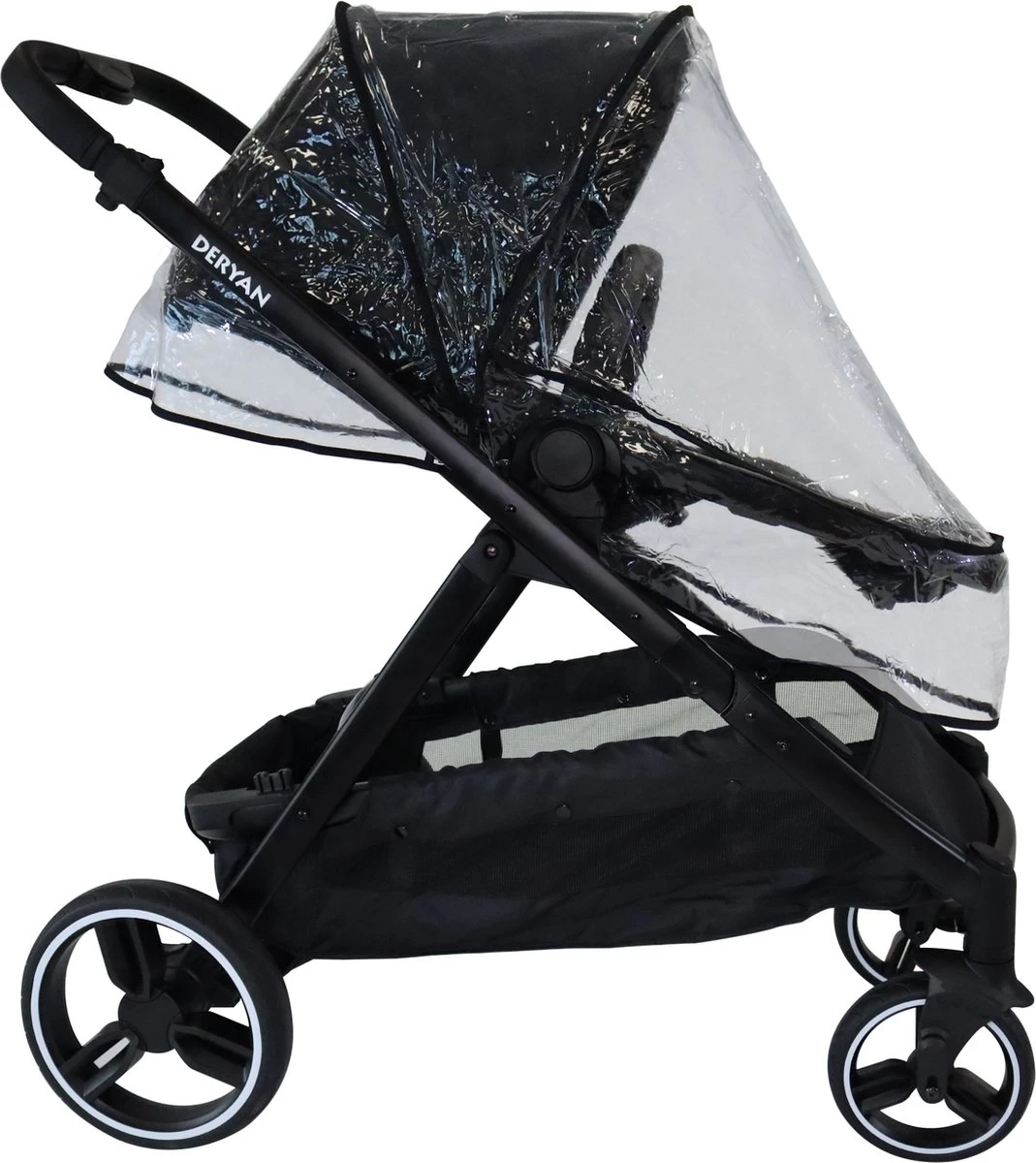 Deryan Evy Buggy Regenhoes - Transparant Regenscherm Voor Kinderwagen - Regenkap