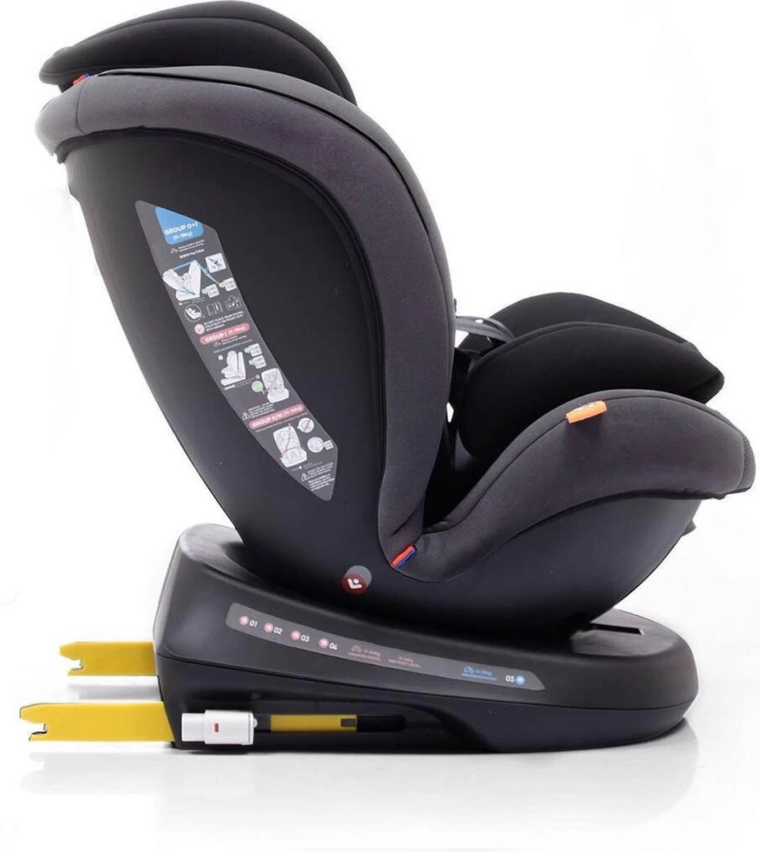 BabyAuto Rodia Group 0+/1/2/3 Zwart/grijs - Afbeelding 7