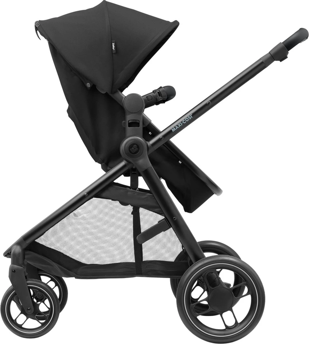 Maxi-Cosi Zelia³ Kinderwagen - Essential Black (zwart Frame + Zwart Leer) - Afbeelding 3