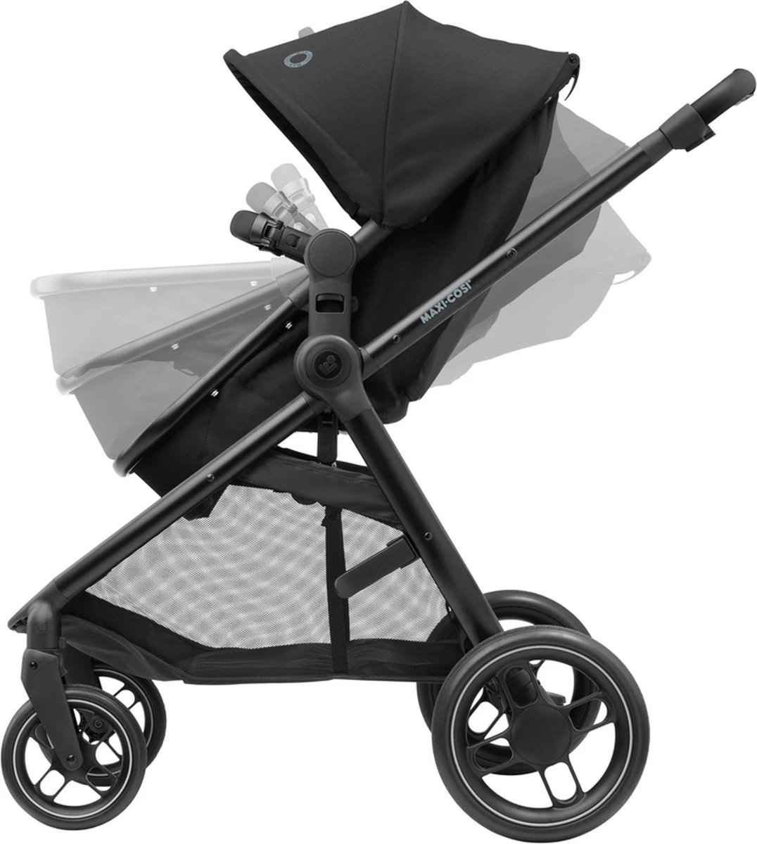 Maxi-Cosi Zelia³ Kinderwagen - Essential Black (zwart Frame + Zwart Leer) - Afbeelding 12