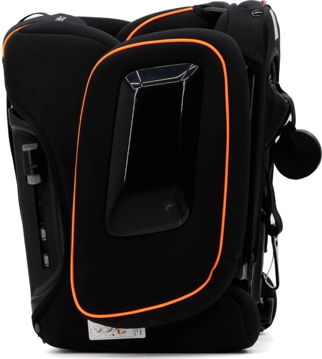 Hamilton By Yoop Cabrio Premium Opvouwbare Autostoel – Veilig, Comfortabel En Lichtgewicht Autozitje – Groep I, II, III Autostoeltje Voor 9 Maanden Tot 12 Jaar – Neon Oranje – ISOFIX Kliksysteem - 1e Opvouwbare Autostoel Ter Wereld - Afbeelding 10