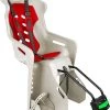Brioso Fietsstoeltje Achter – Achterzitje Fiets – Kinderzitje Fiets - Zandgrijs/rood
