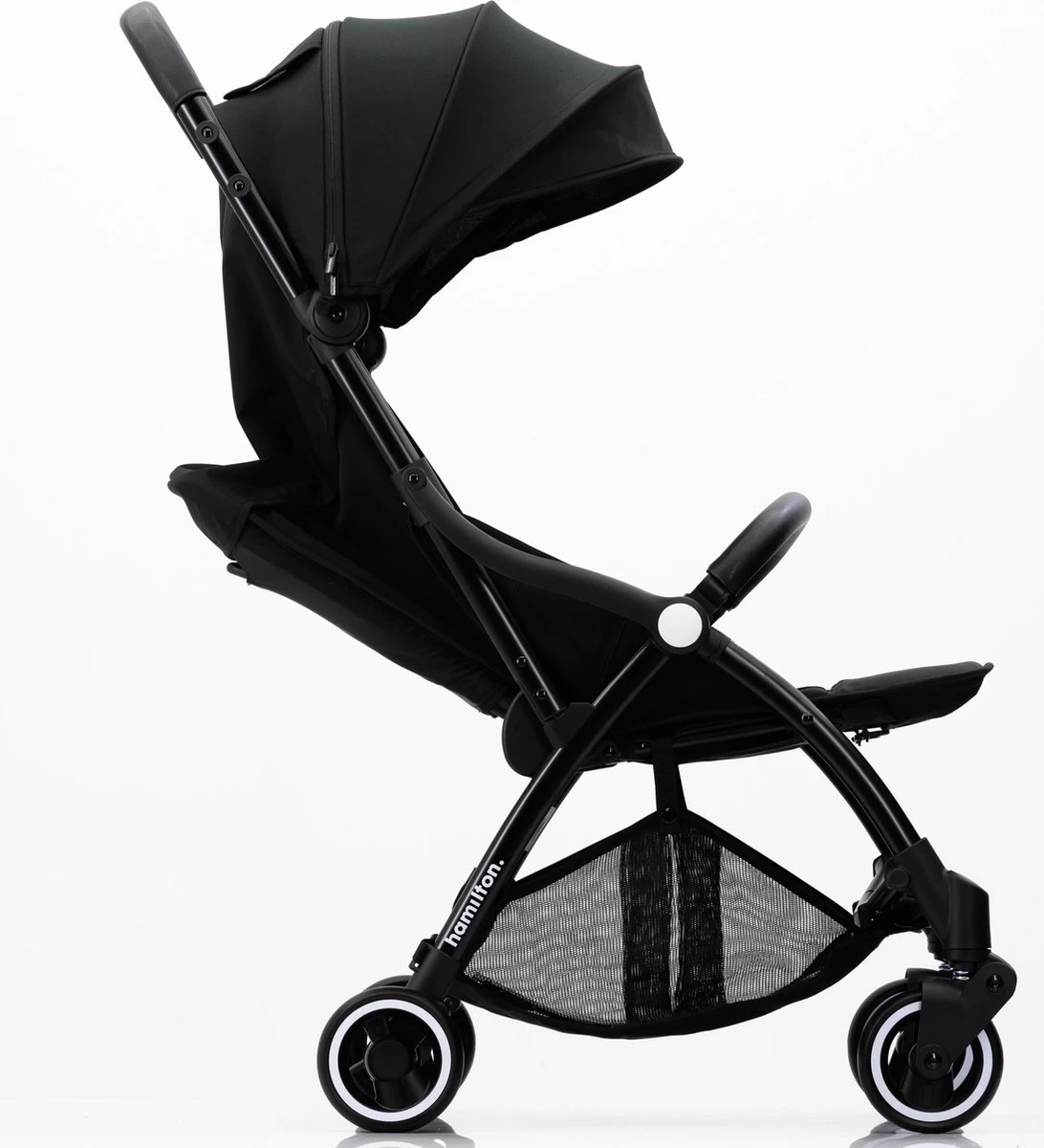 Hamilton By Yoop X1 Plus Buggy – Nieuw, Hoger, Uitgebreider 2023 Model – Premium Stroller Met One Hand Folding Technologie – Zwart – Lichte, Verstelbare En Wendbare Kinderwagen Met Vele Gemakken - Afbeelding 14