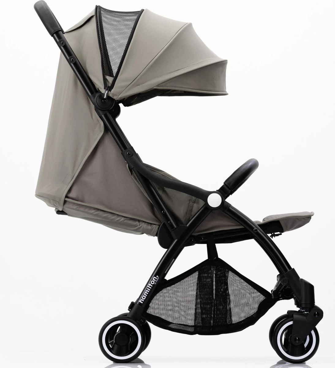 Hamilton By Yoop X1 Plus Buggy – Nieuw, Hoger, Uitgebreider 2023 Model – Premium Stroller Met One Hand Folding Technologie – Grijs – Lichte, Verstelbare En Wendbare Kinderwagen Met Vele Gemakken - Afbeelding 7
