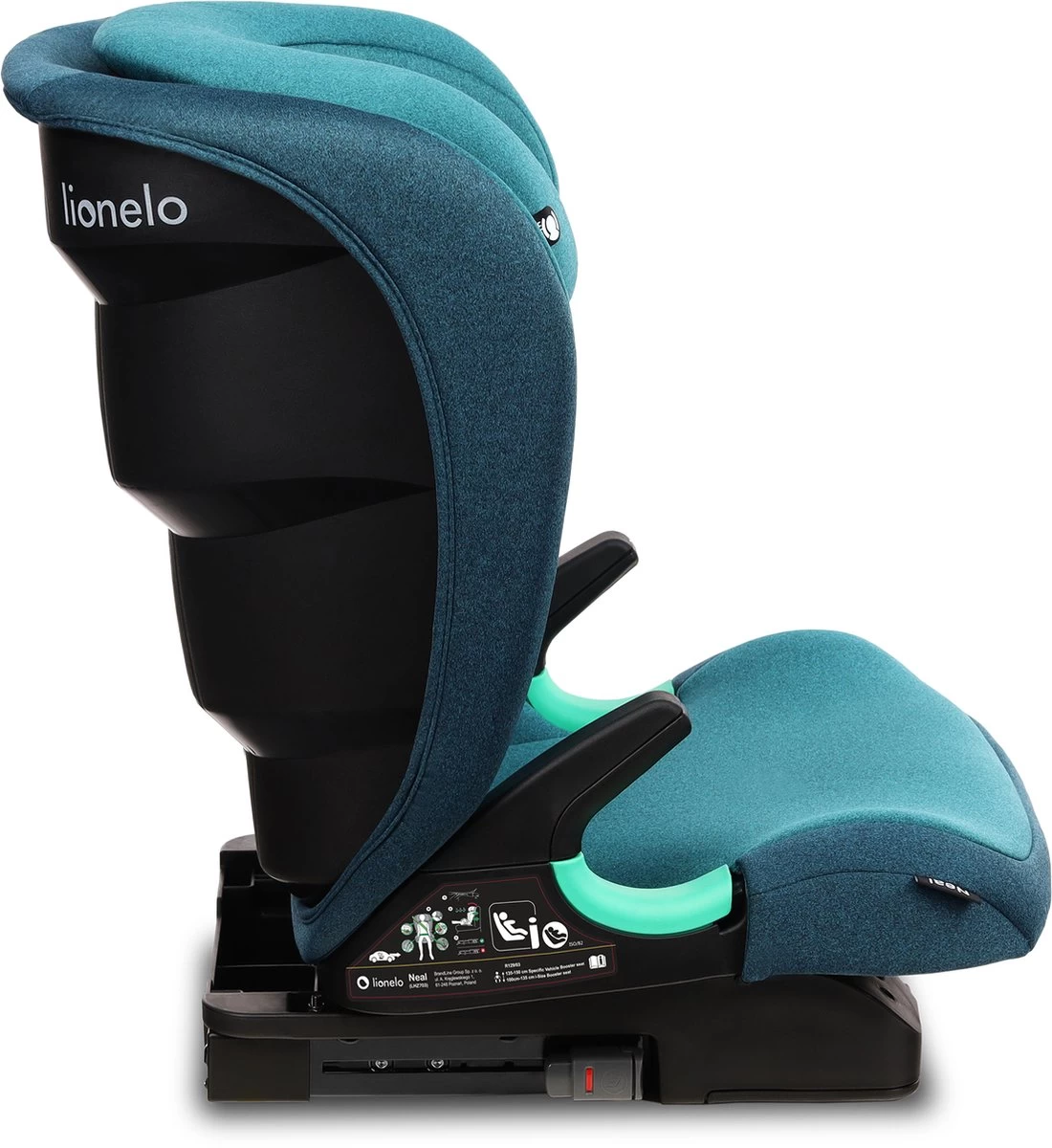 Lionelo Neal - Premium Autostoel - Hoofdsteunverstelling - Ventilatiesysteem - ISOFIX Tot 12 Jaar - Afbeelding 19