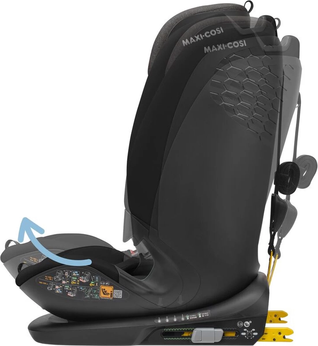 Maxi-Cosi Titan Plus I-Size Autostoeltje - Authentic Black - Vanaf Ca. 15 Maanden Tot 12 Jaar - Afbeelding 2