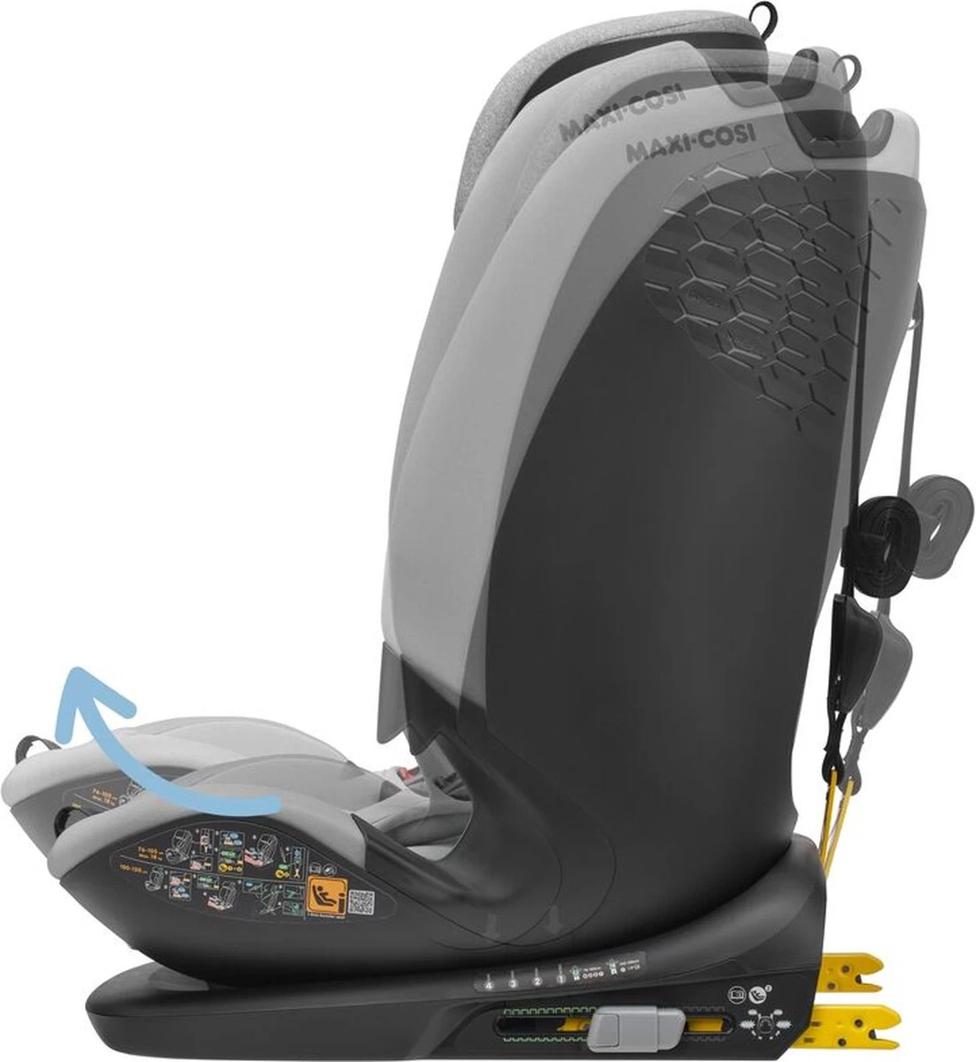 Maxi-Cosi Titan Plus I-Size Autostoeltje - Authentic Grey - Vanaf Ca. 15 Maanden Tot 12 Jaar - Afbeelding 8