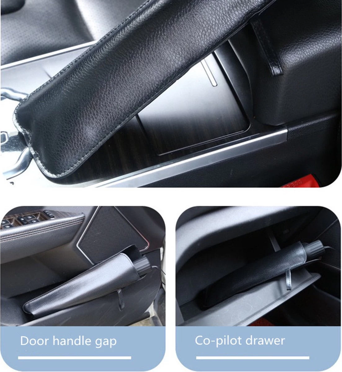 EXTRA GROOT Zonnescherm / Autoparaplu - Binnenkant Voorruit Auto - Opvouwbaar - Hitte En UV Bescherming 148X86cm - Afbeelding 6