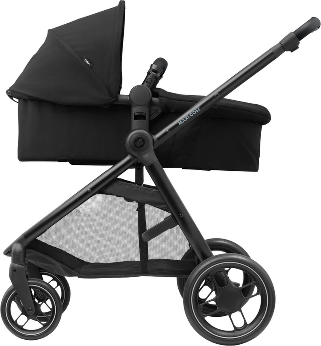 Maxi-Cosi Zelia³ Kinderwagen - Essential Black (zwart Frame + Zwart Leer) - Afbeelding 4