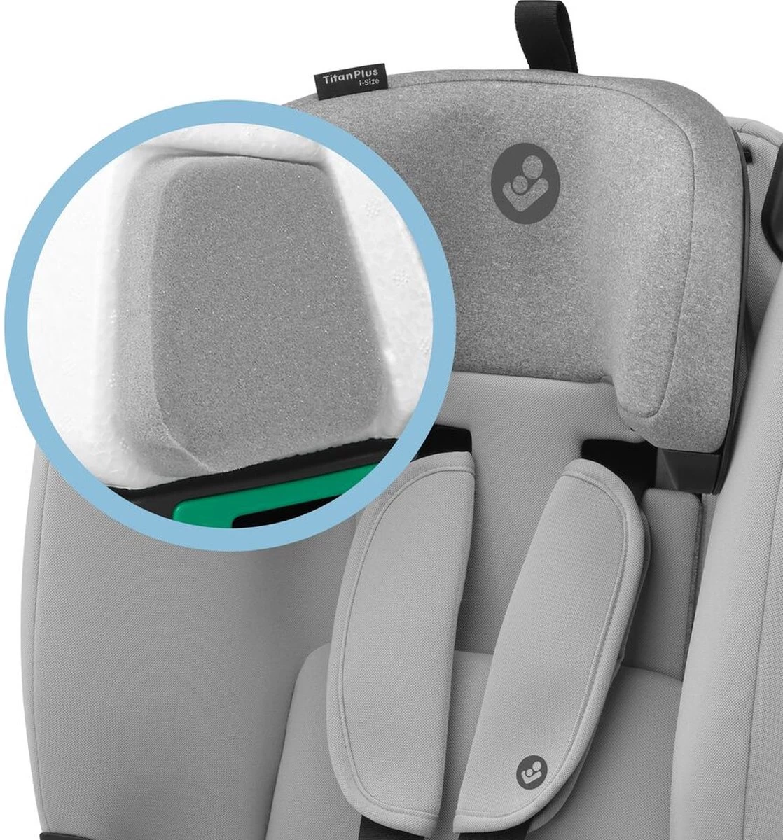 Maxi-Cosi Titan Plus I-Size Autostoeltje - Authentic Grey - Vanaf Ca. 15 Maanden Tot 12 Jaar - Afbeelding 4