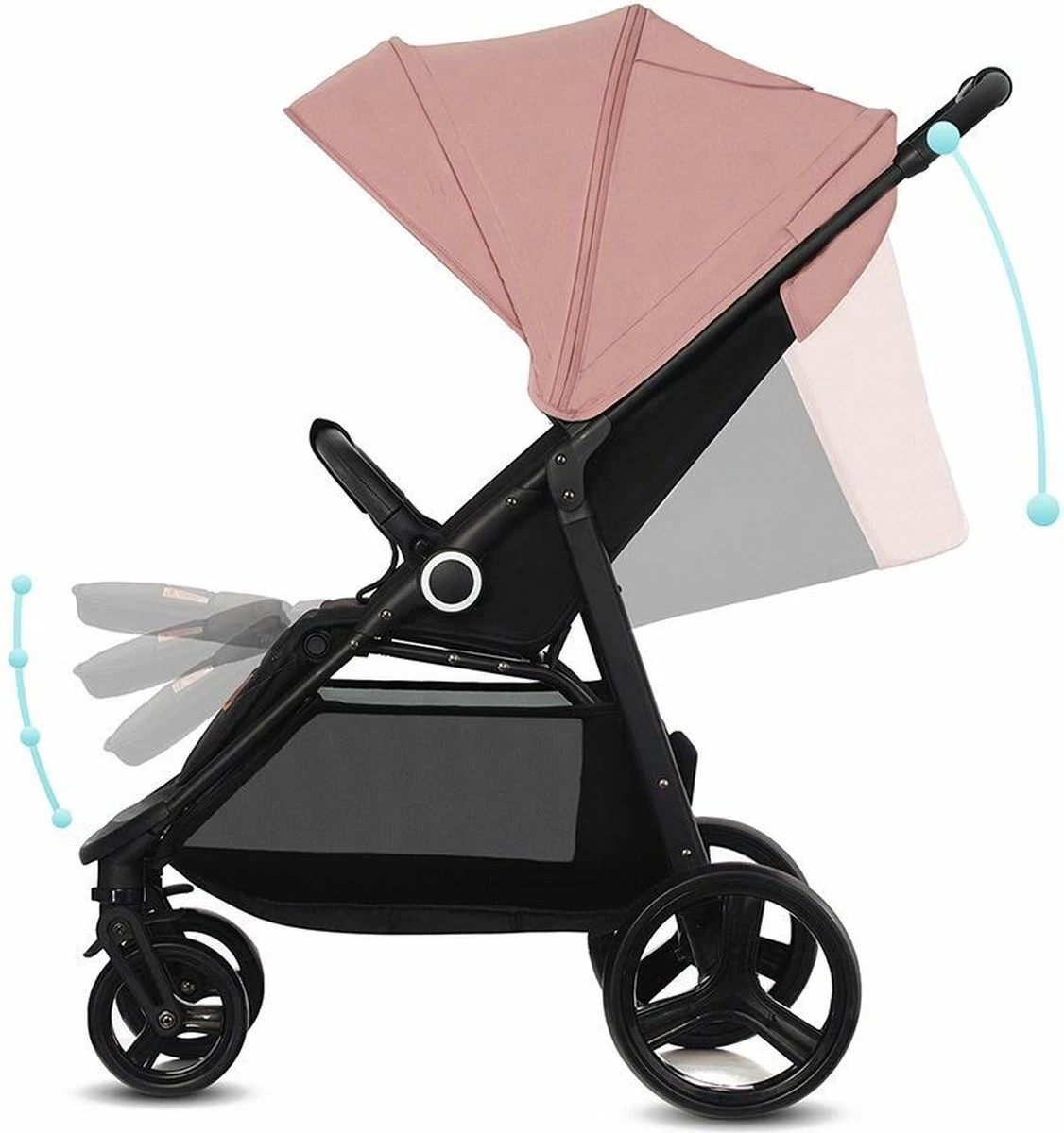 Kinderkraft Wandelwagen Grande Plus - Grey - Afbeelding 4