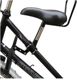 Zadel Op Stang Model 1 Kinderzitje Voor Damesfiets Met 2 Dunne Stangen - Nooit Meer Zwaar Sturen