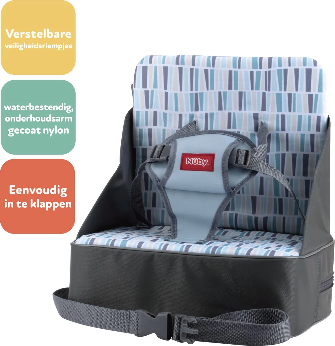 Nuby - Booster Seat - Kinderzitje - Grijs - 9m+ - Afbeelding 4