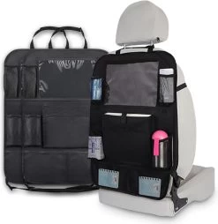 Merkloos Luxe En Stevige Autostoel Organizer Met Tablethouder – Auto Organizer – Auto/Accessoires/Bescherming – 45*65cm – Zwart - 1 Stuk