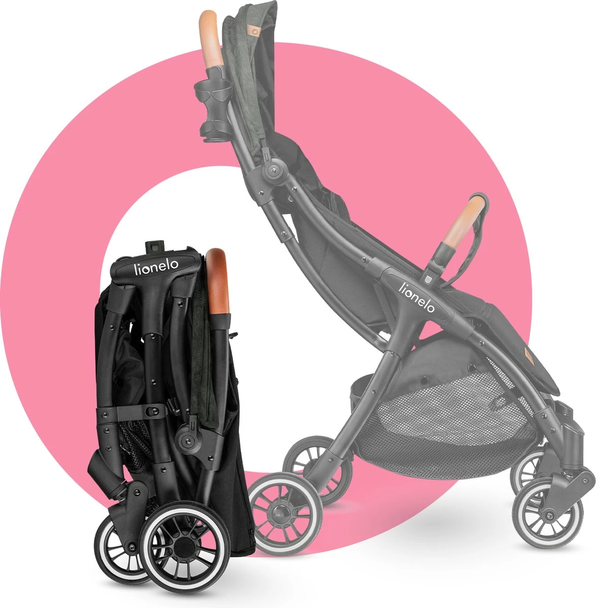 Lionelo Buggy Julie One - Kinderwagen Premium - Automatisch Opvouwen - Wandelwagen Tot 22 Kg - Comfortabele Zitje - Afbeelding 7