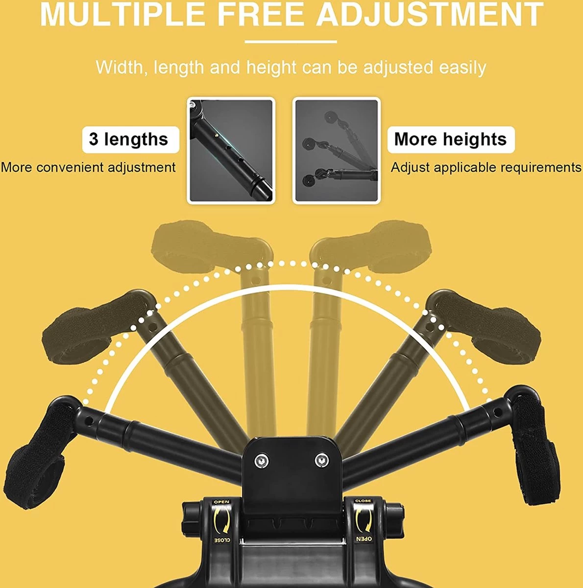 Merkloos Meerijdplankje - Kinderwagen - Buggy - KANT EN KLAAR - Al In Elkaar Gezet! - Met Zitje Voor Uw Kind - Zwart - Afbeelding 5