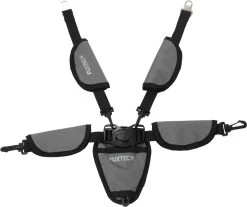 FUXTEC Veiligheidsriem - 5-punts - Veiligheidsgordel Voor Bolderkar - Grijs