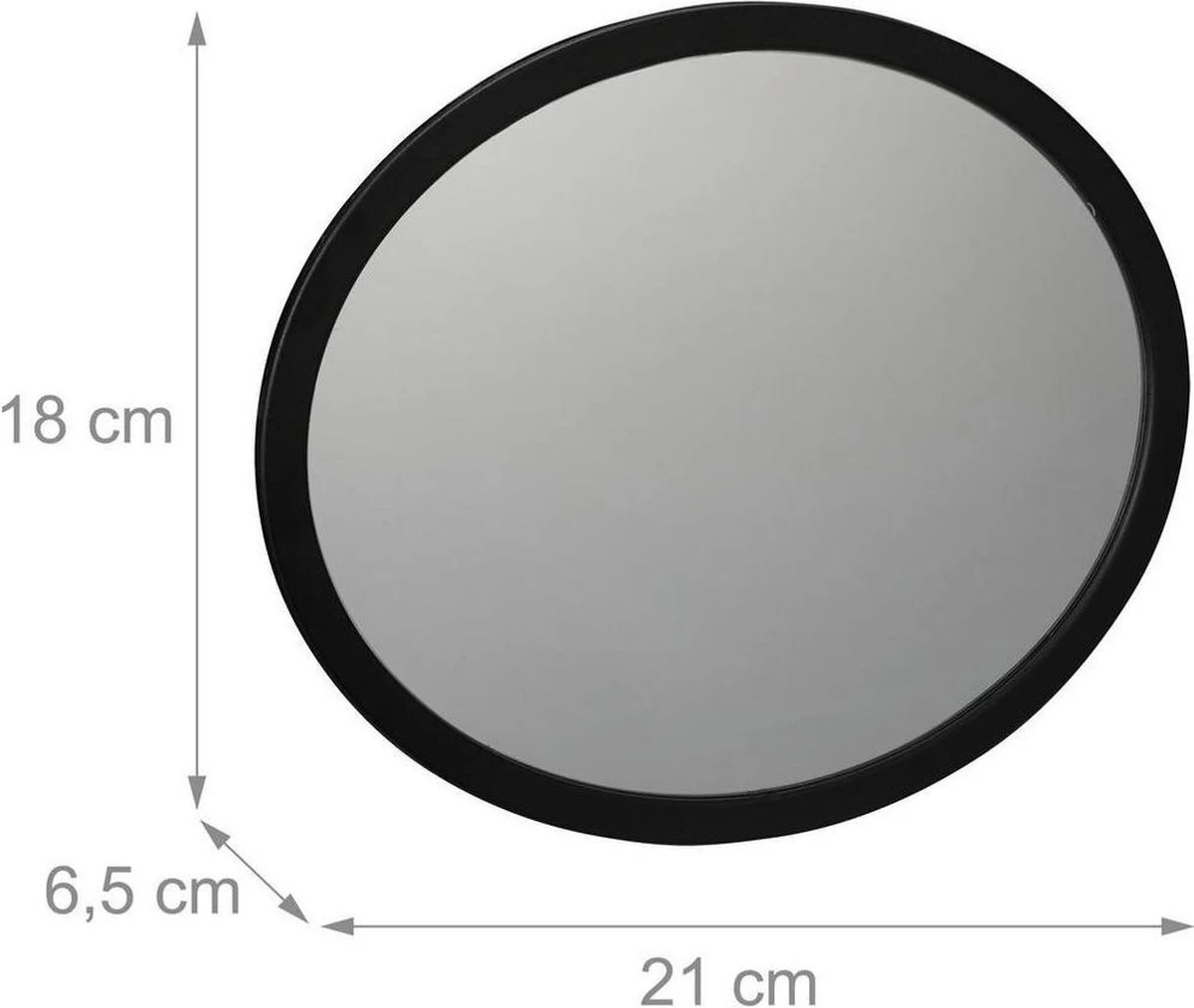 LOUZIR Achterbank Autospiegel - Baby & Kinderen Auto Spiegel – Babyspiegel - Zwart - Afbeelding 2