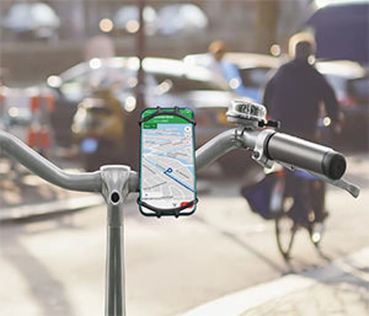 Dooky Telefoonhouder Smartphone Telefoon Houder 360* Rotatie Universeel Kinderwagen Fiets Zwart - Afbeelding 11