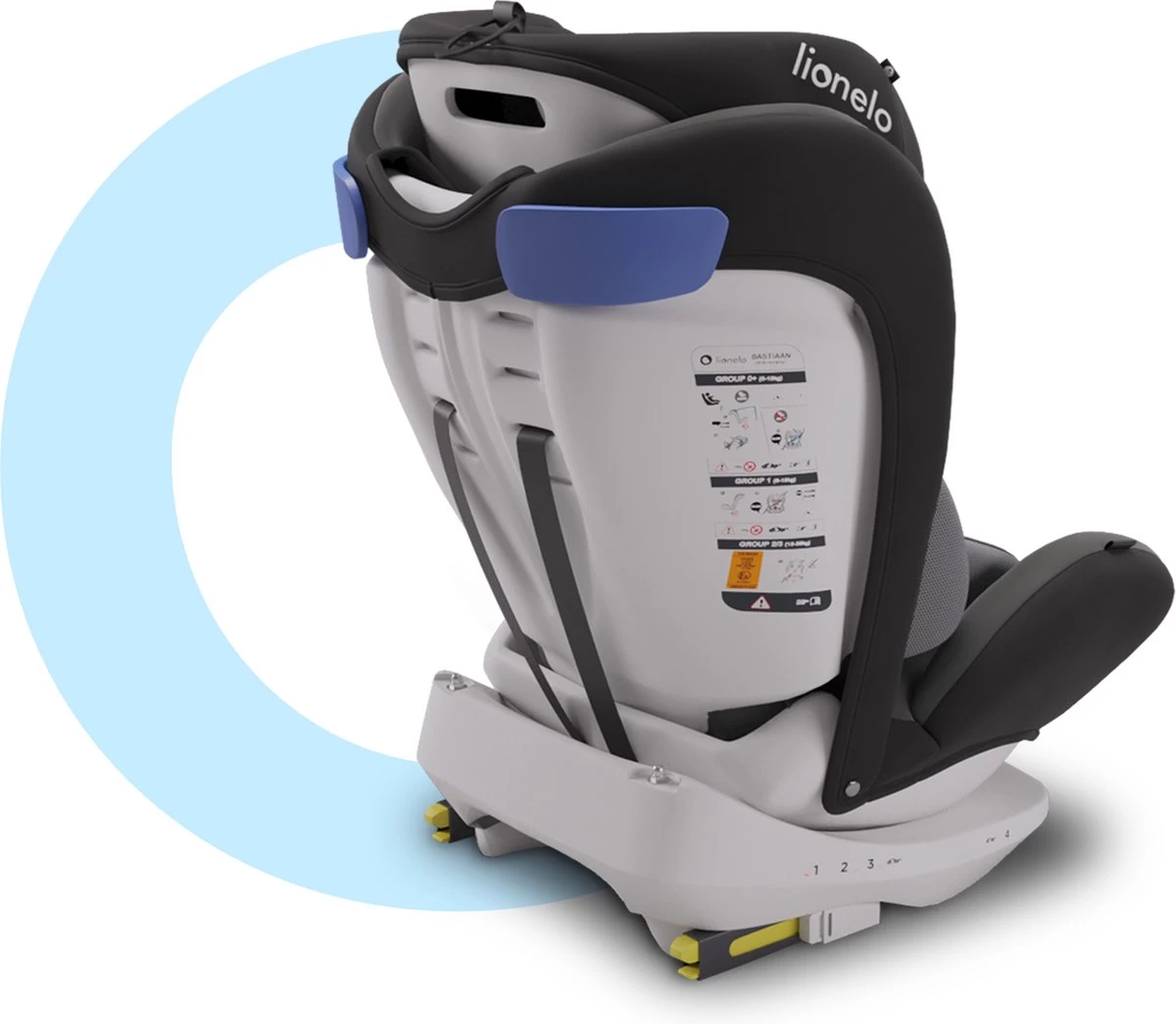 Lionelo Bastiaan - Autostoel - Roteerbaar - 0-36kg - 360° Draaibaar - Afbeelding 6