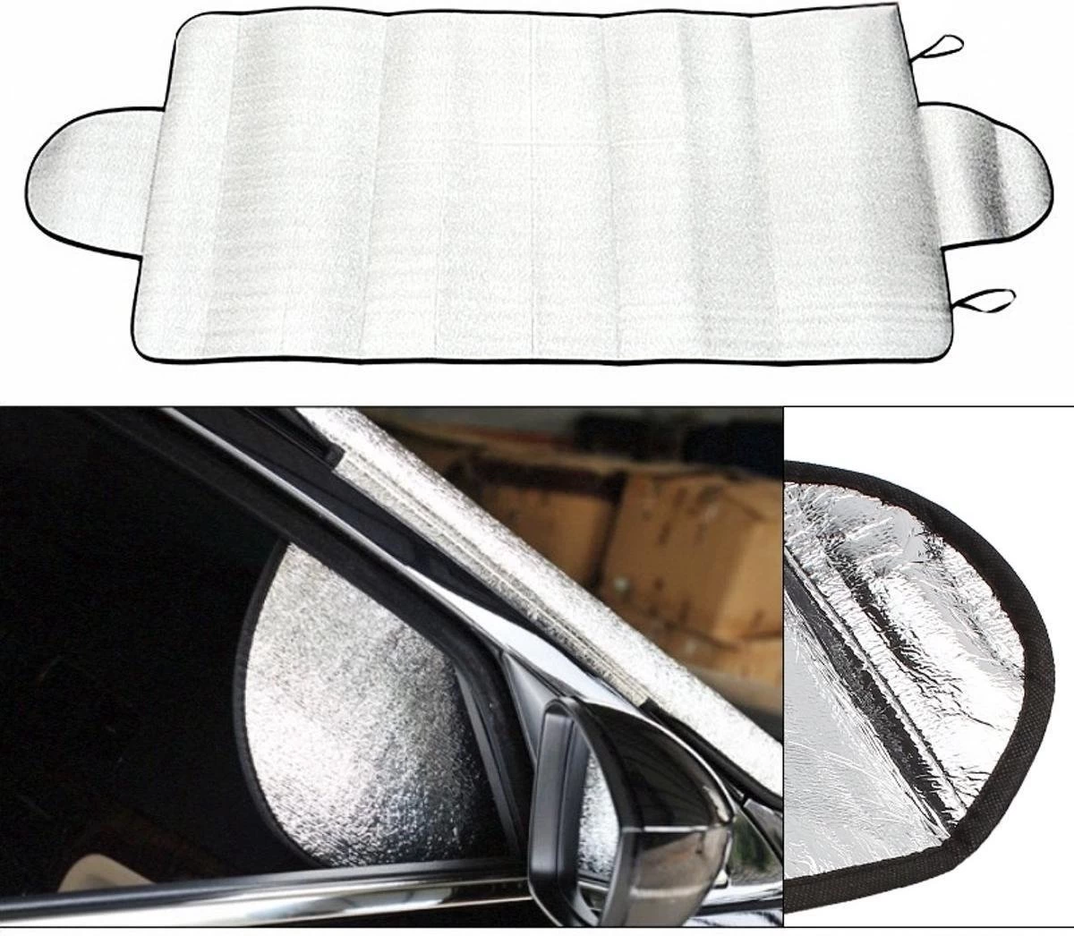 Universele Antivries Scherm Voorruit & Achterruit - Zonnewering / Zonwering Voorraam Beschermer - Autozonwering Autoraam - Universeel - Afbeelding 3