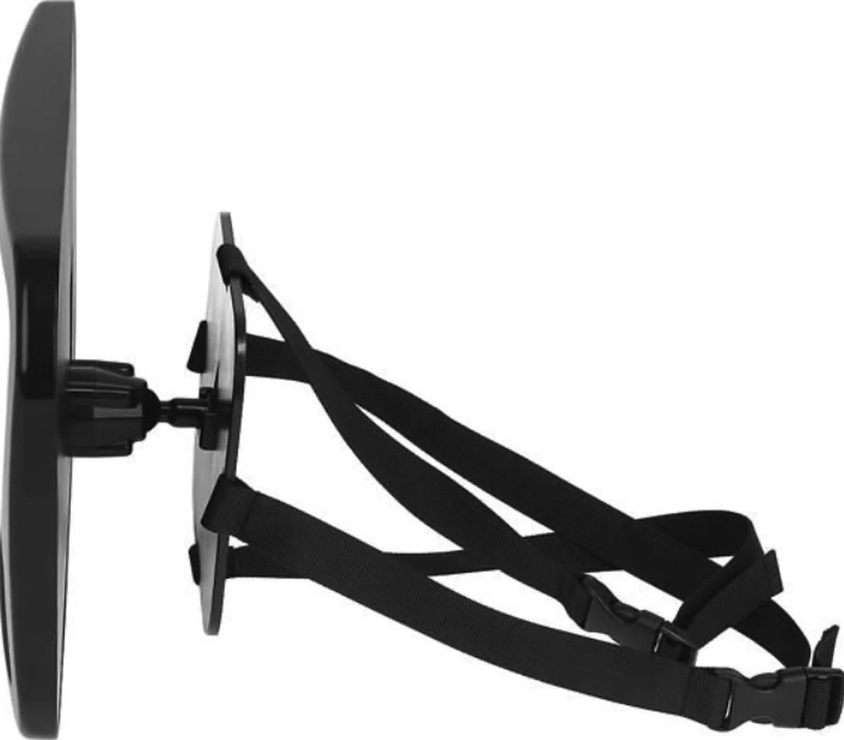 YUNICS® Autospiegel Baby - Achterbank Spiegel - Baby Spiegel Auto - Verstelbaar - Zwart - Afbeelding 6