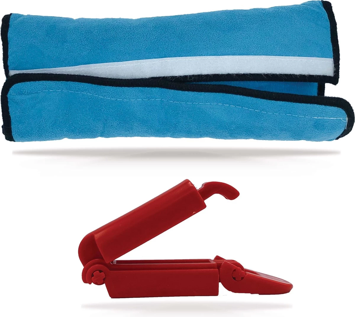 3D Blauwe Gordelkussen Of Slaapkussen Als Reiskussen In De Auto. Dit Kussen Is De Beschermer Van Riem/Gordel, Nek, Hoofd En Kind Bij Het Slapen - Afbeelding 8