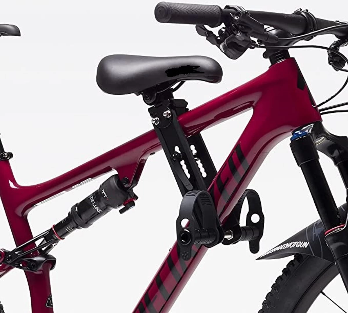 Kinder MTB Zadel Op Stang Met Stuur - Mountainbike Zitje Voor Kinderen - Fietszitje Voor Kinderen - Zwart - Veilig En Comfortabel - Geschikt Voor Mountainbikes - Afbeelding 4