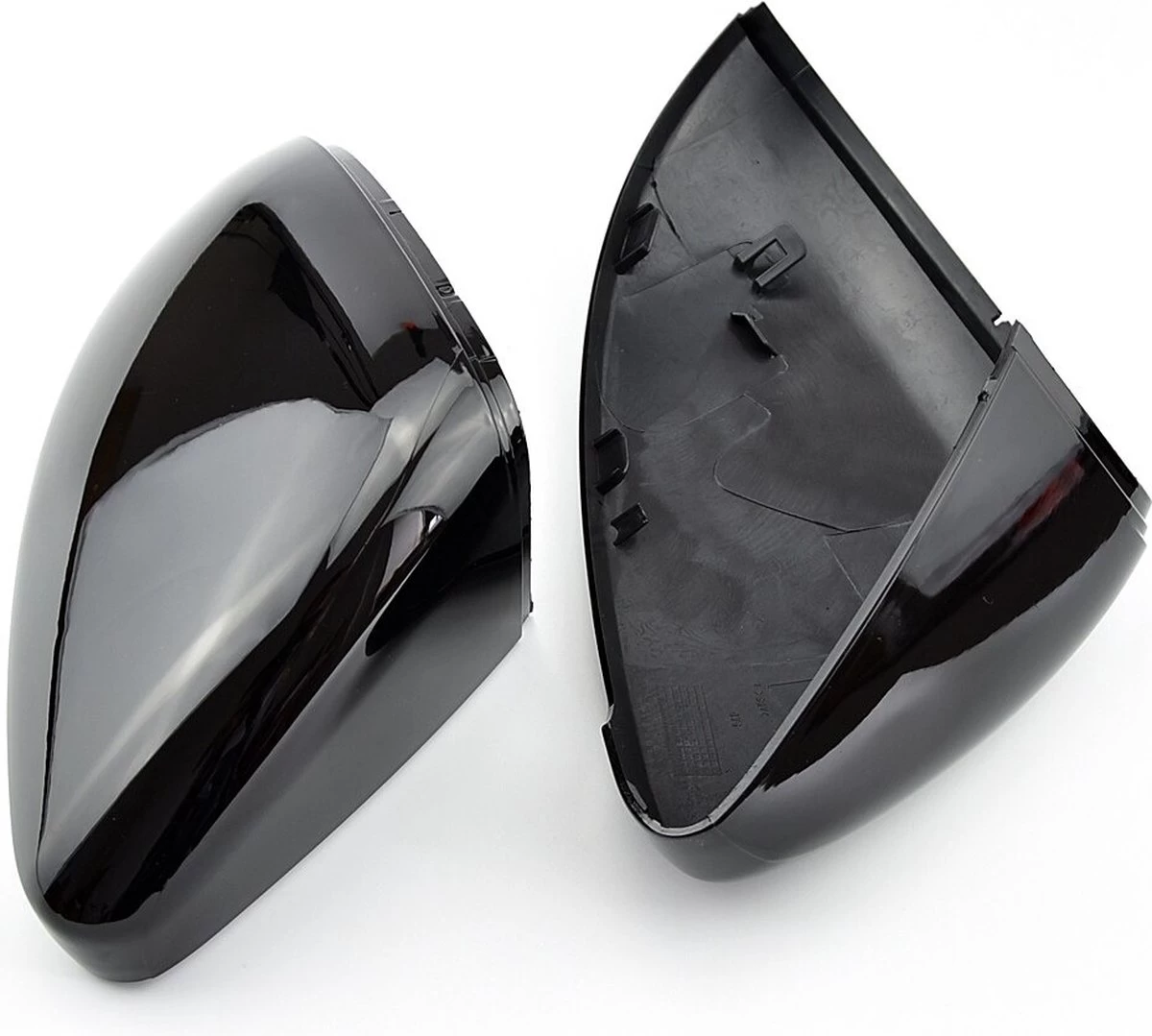 Zwarte Spiegelkappen - VW Golf 7 & 7,5 (GTI/R) - VW Touran - Met Gratis Gereedschap Tool - Auto Spiegels - Accesoires - Auto Accessoires - Ook Voor GTE/GTD - Afbeelding 4