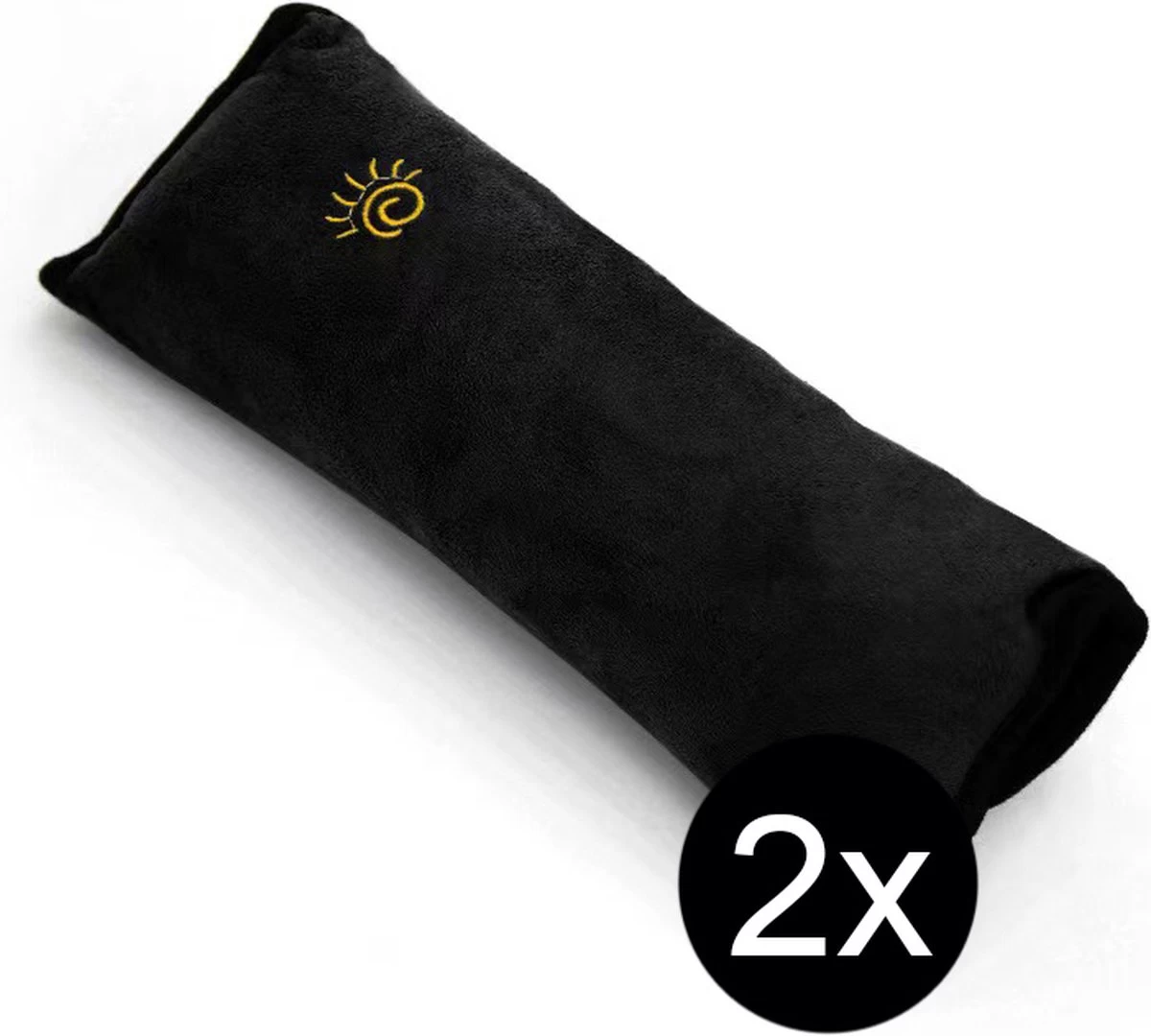 Gordelbeschermer Zwart Auto - Gordelkussen Kind - Slaapkussen - Nekkussen Kind Auto - Autogordel Kussen - Autogordel Beschermer - Auto Accessoires - Auto Accessories Interieur - 2 Stuks