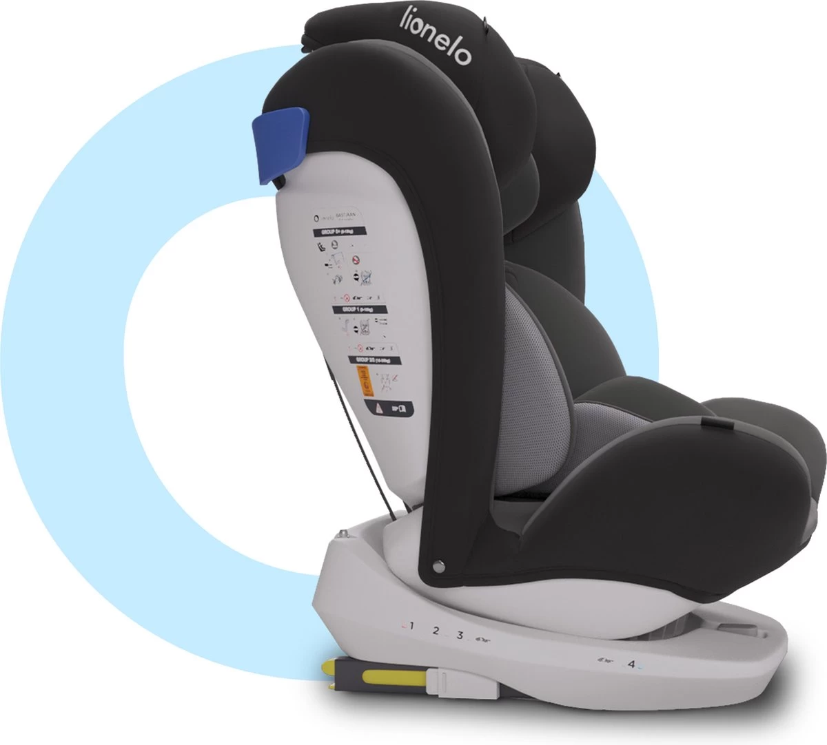 Lionelo Bastiaan - Autostoel - Roteerbaar - 0-36kg - 360° Draaibaar - Afbeelding 14