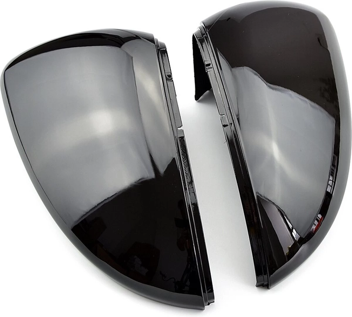 Zwarte Spiegelkappen - VW Golf 7 & 7,5 (GTI/R) - VW Touran - Met Gratis Gereedschap Tool - Auto Spiegels - Accesoires - Auto Accessoires - Ook Voor GTE/GTD - Afbeelding 3