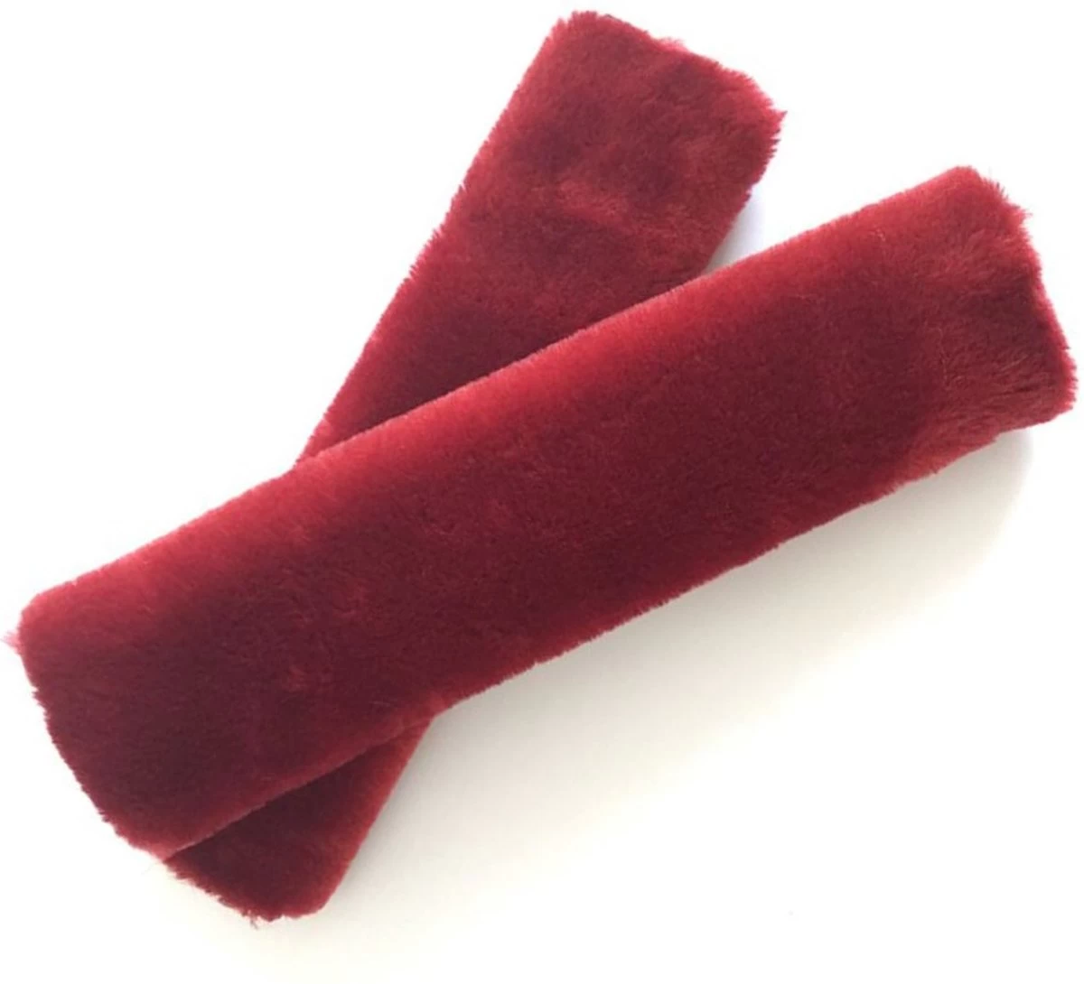 Hazlö Luxe Gordelhoezen - Extra Zacht - Schouderhoezen - Gordelkussen - Auto Gordel Beschermer - Gordel Beschermer - Gordelhoes - 2 Stuks - Rood - Afbeelding 2