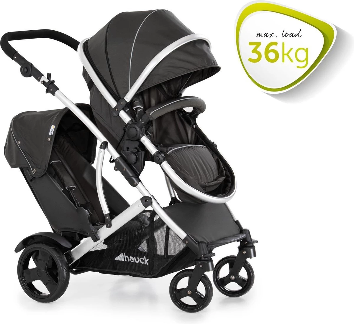 Hauck Duett 2 Duo Kinderwagen - Zwart - Afbeelding 6