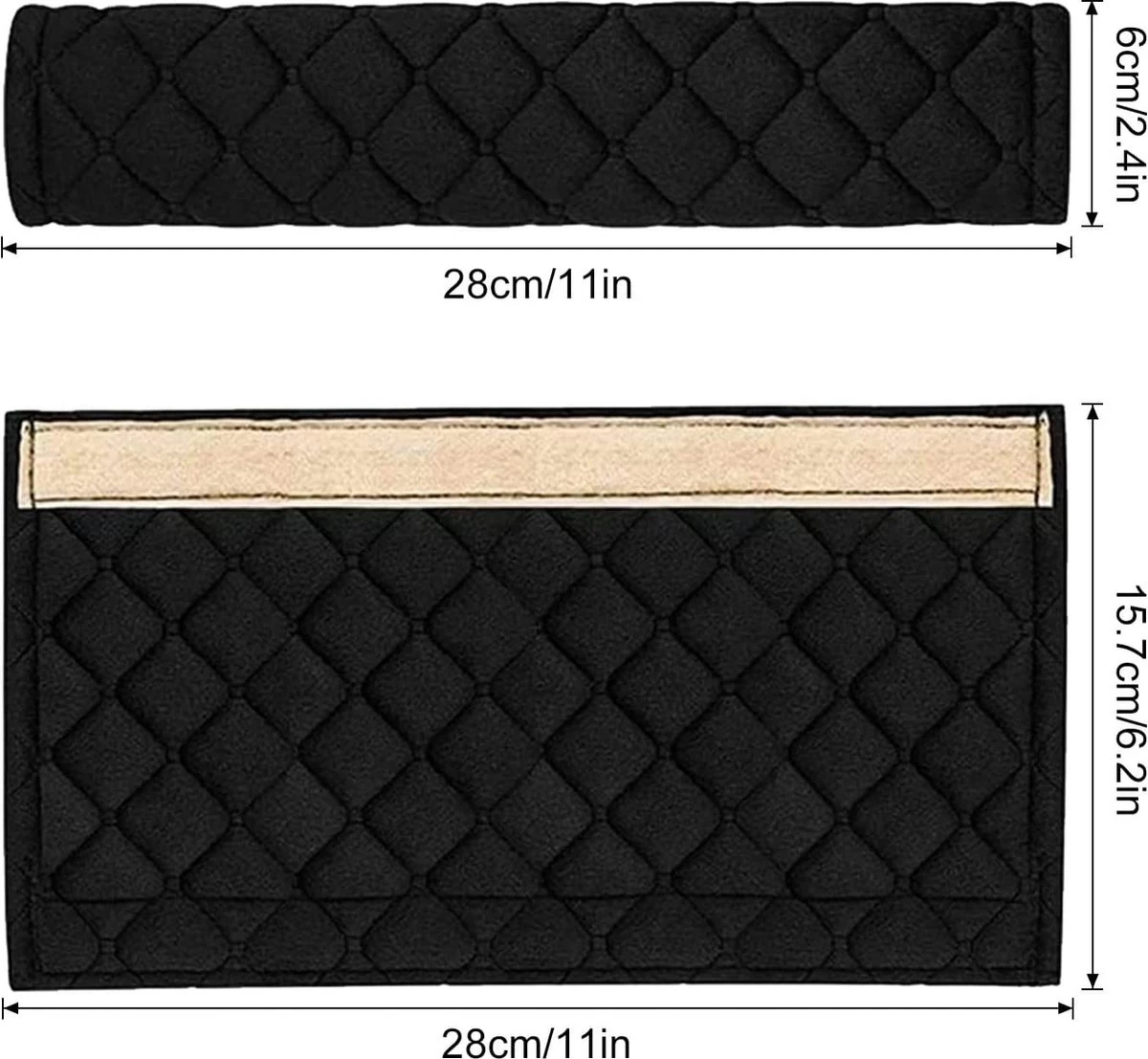 BOTC Gordelhoezen - Schouderhoezen - Gordelkussen - Auto Gordel Beschermer - 2 Stuks Gordelbeschermer - Universele Autogordel Cover - Afbeelding 2