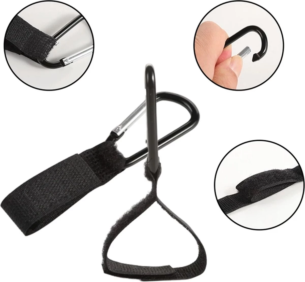 Kinderwagen Haakjes - Buggy Tassen Haakjes - 2 Stuks - Babywagen - Tassen Dragers - Rheme - Afbeelding 9