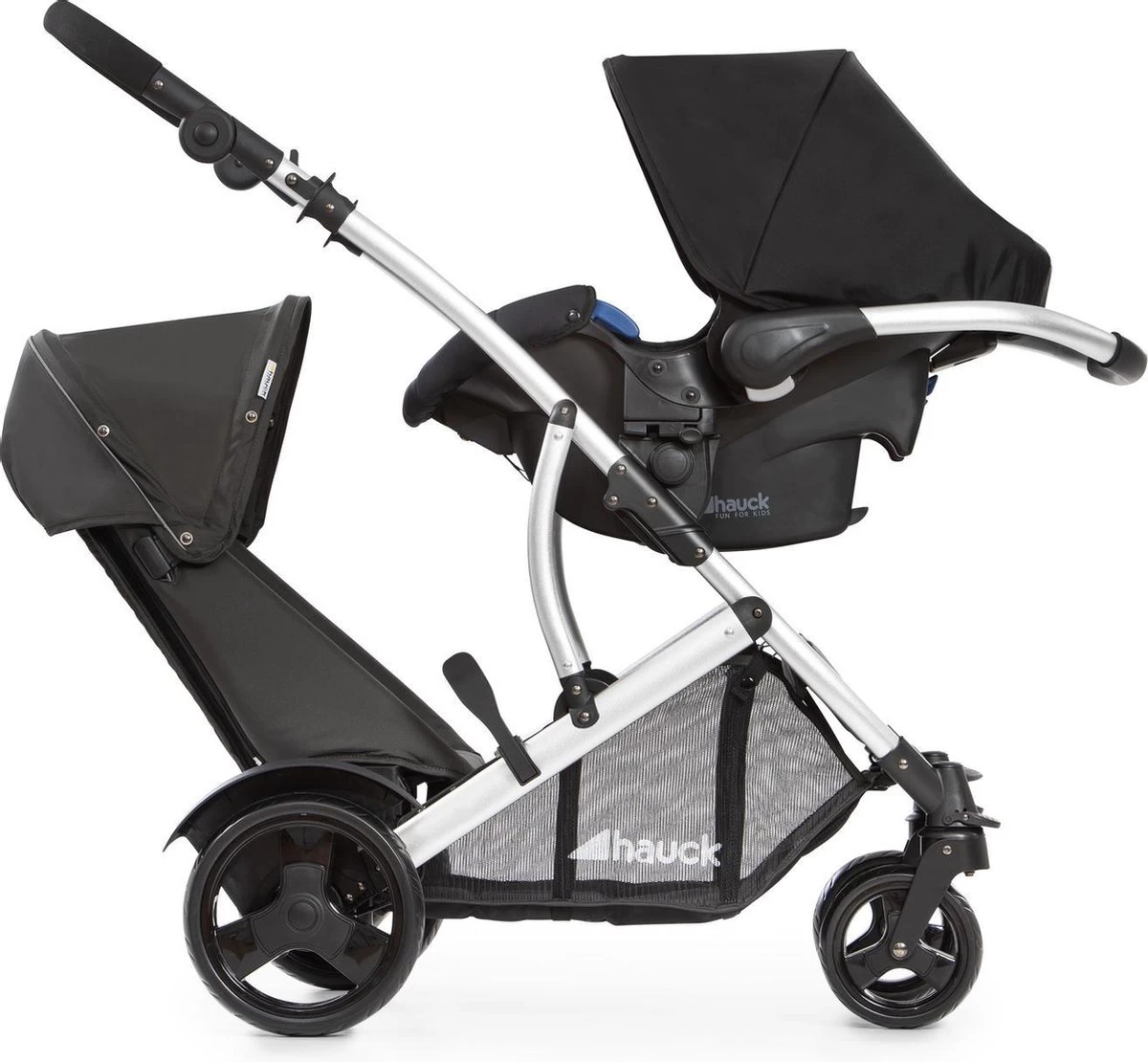 Hauck Duett 2 Duo Kinderwagen - Zwart - Afbeelding 2