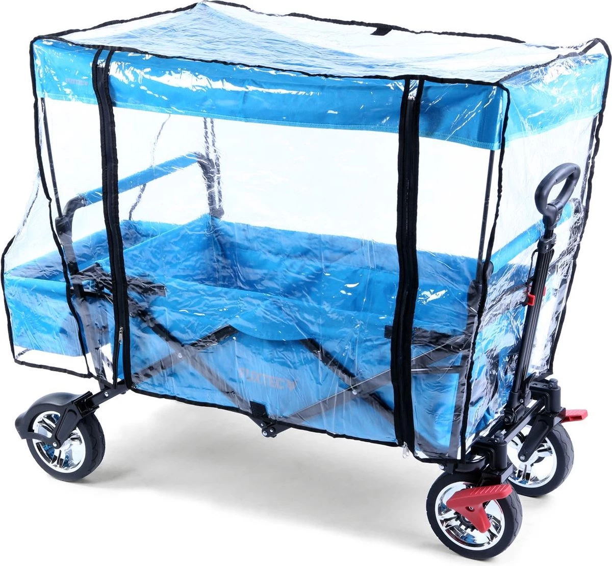 FUXTEC Regenhoes Transparant Voor Bolderkar CT500 - Afbeelding 2