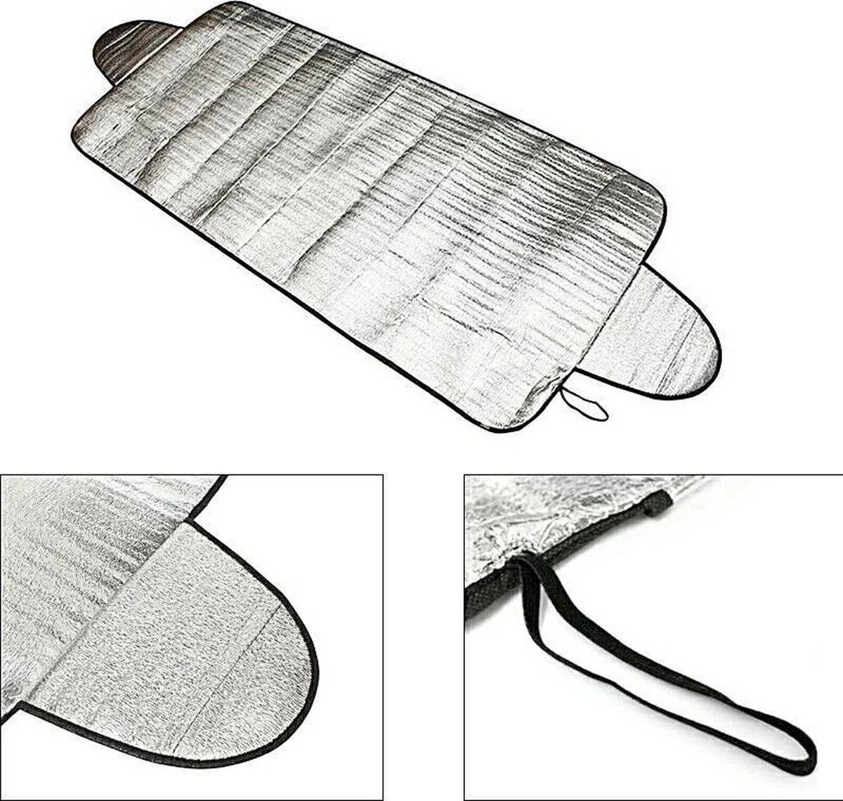 Universele Antivries Scherm Voorruit & Achterruit - Zonnewering / Zonwering Voorraam Beschermer - Autozonwering Autoraam - Aluminium - Universeel - Afbeelding 5