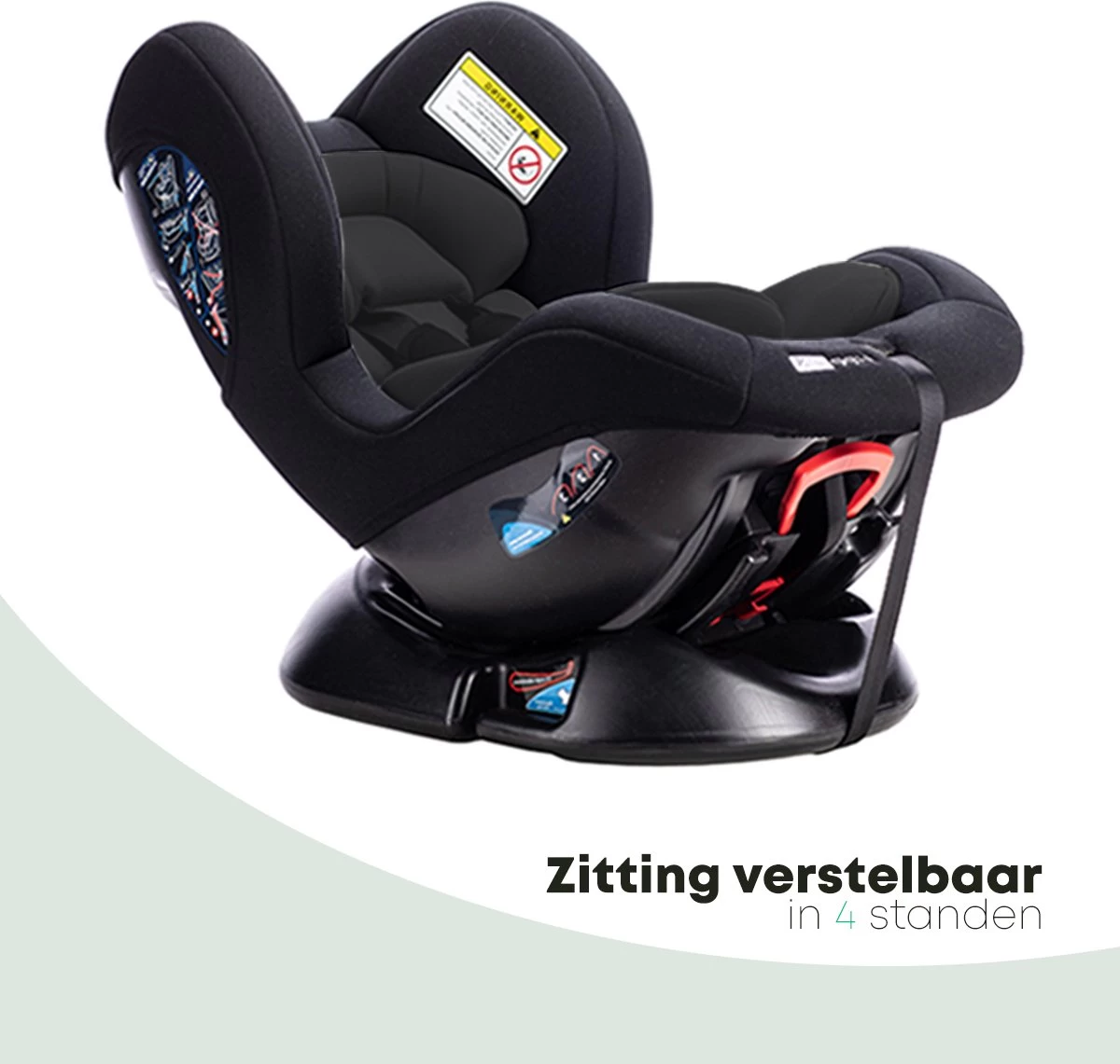 FreeON Autostoel Tipo Zwart (0-18kg) - Groep 0+1 Autostoel Voor Kinderen Van 0 Tot 4 Jaar - Afbeelding 3