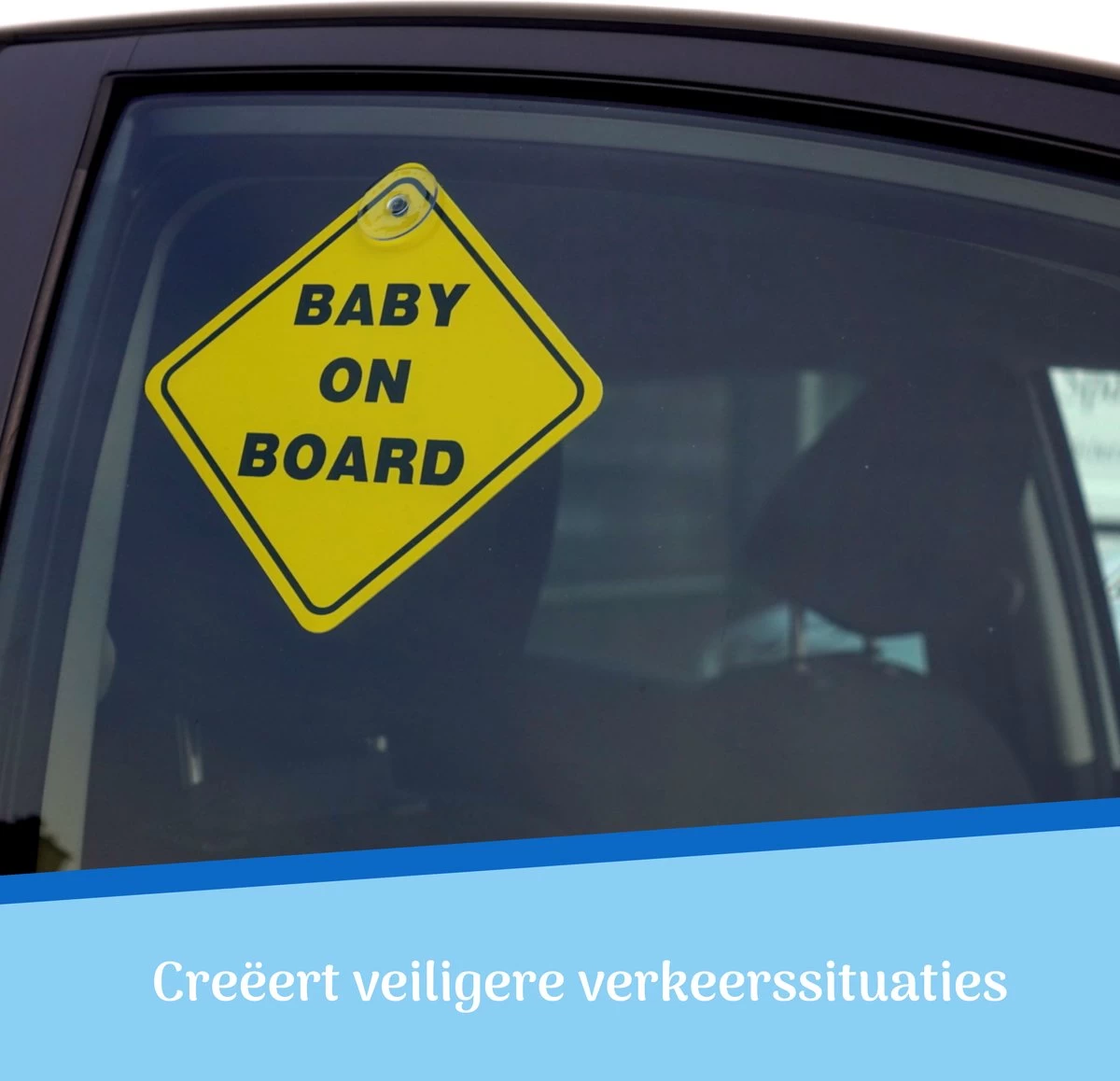Autospiegel Baby Met Autosticker - Baby Spiegel Auto - Achteruitkijkspiegel - Baby Autospiegel - Verstelbaar - Afbeelding 6