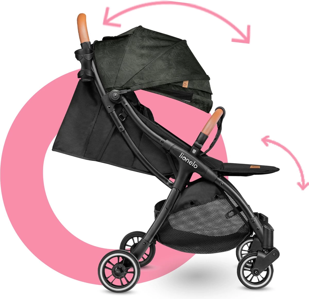 Lionelo Buggy Julie One - Kinderwagen Premium - Automatisch Opvouwen - Wandelwagen Tot 22 Kg - Comfortabele Zitje - Afbeelding 2