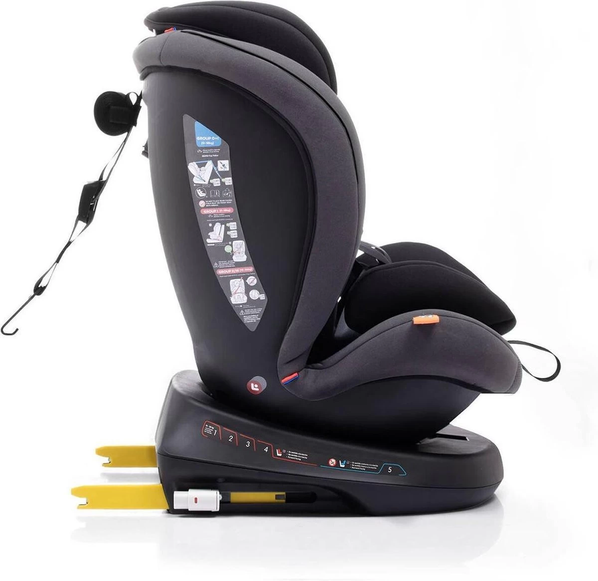 BabyAuto Rodia Group 0+/1/2/3 Zwart/grijs - Afbeelding 11