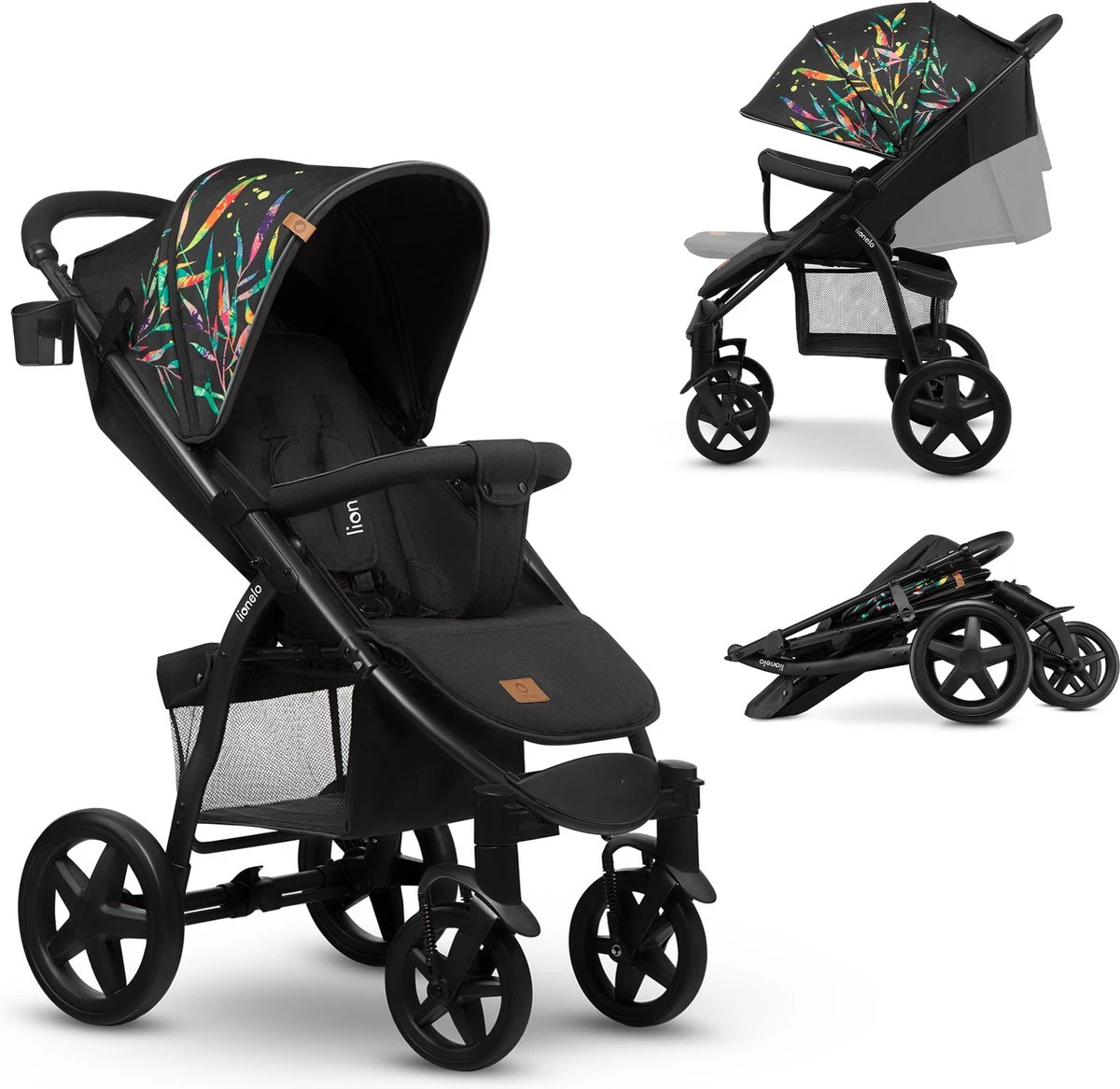 Lionelo Annet Plus - Kinderwagen 2in1 - Inklapsysteem - XXL Dakje - Tot 22 Kg